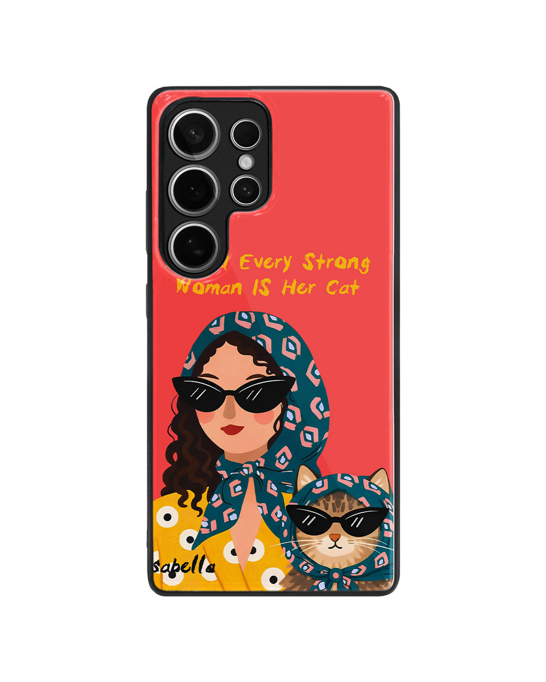 Android Premium Glaze Case - Cool Cat Energy