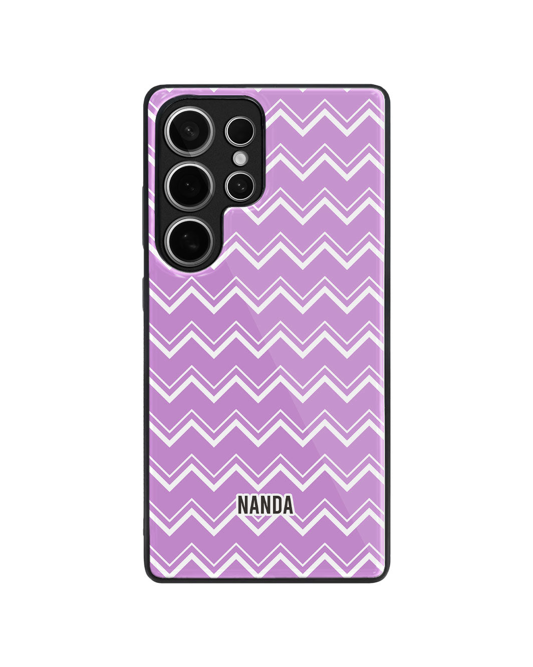 Android Premium Glaze Case - Lavender Zigzag