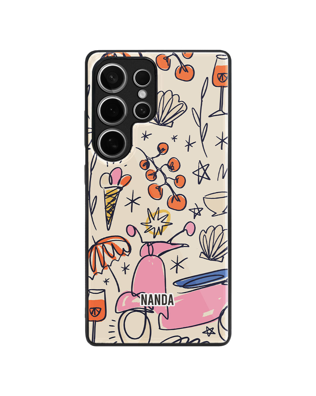 Android Premium Glaze Case - Vacation Scribbles