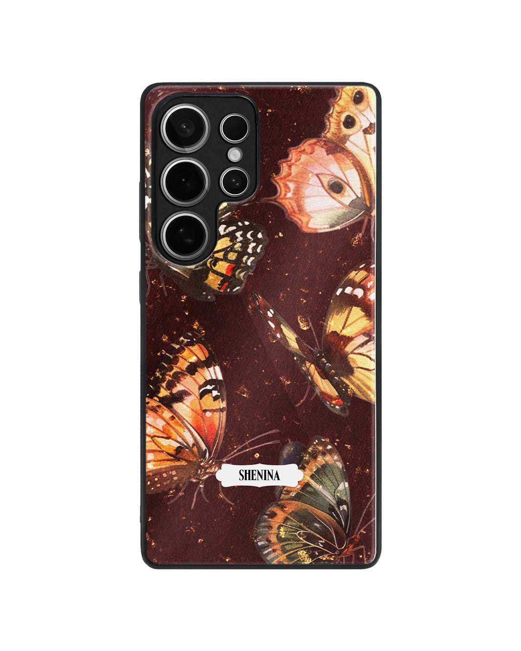 Android Premium Glaze Case - Crimson Butterfly