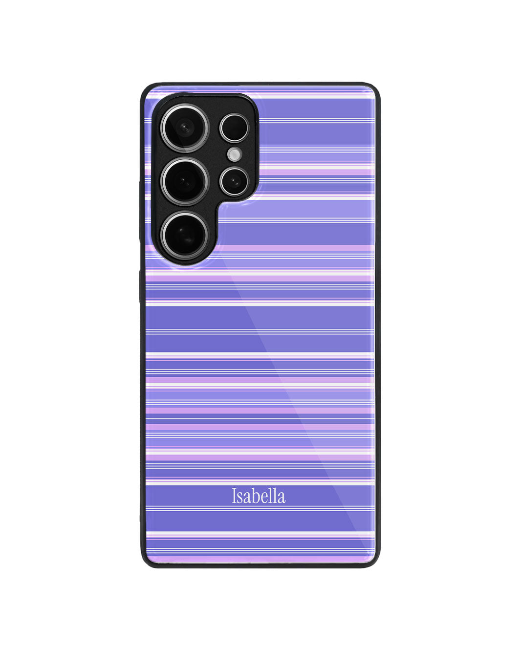 Android Premium Glaze Case - Lavender Stripes