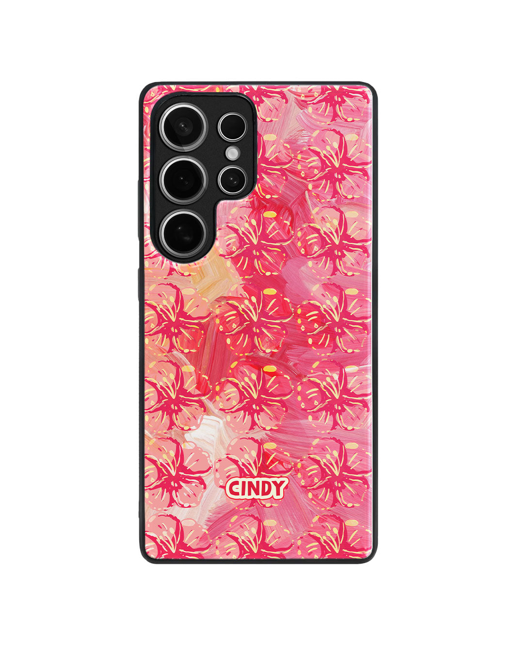 Android Premium Glaze Case - Pink Hibiscus