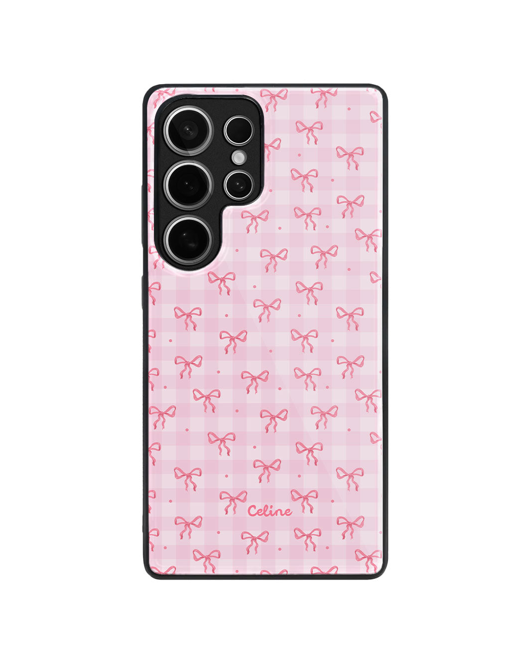 Android Premium Glaze Case - Pink Ribbon