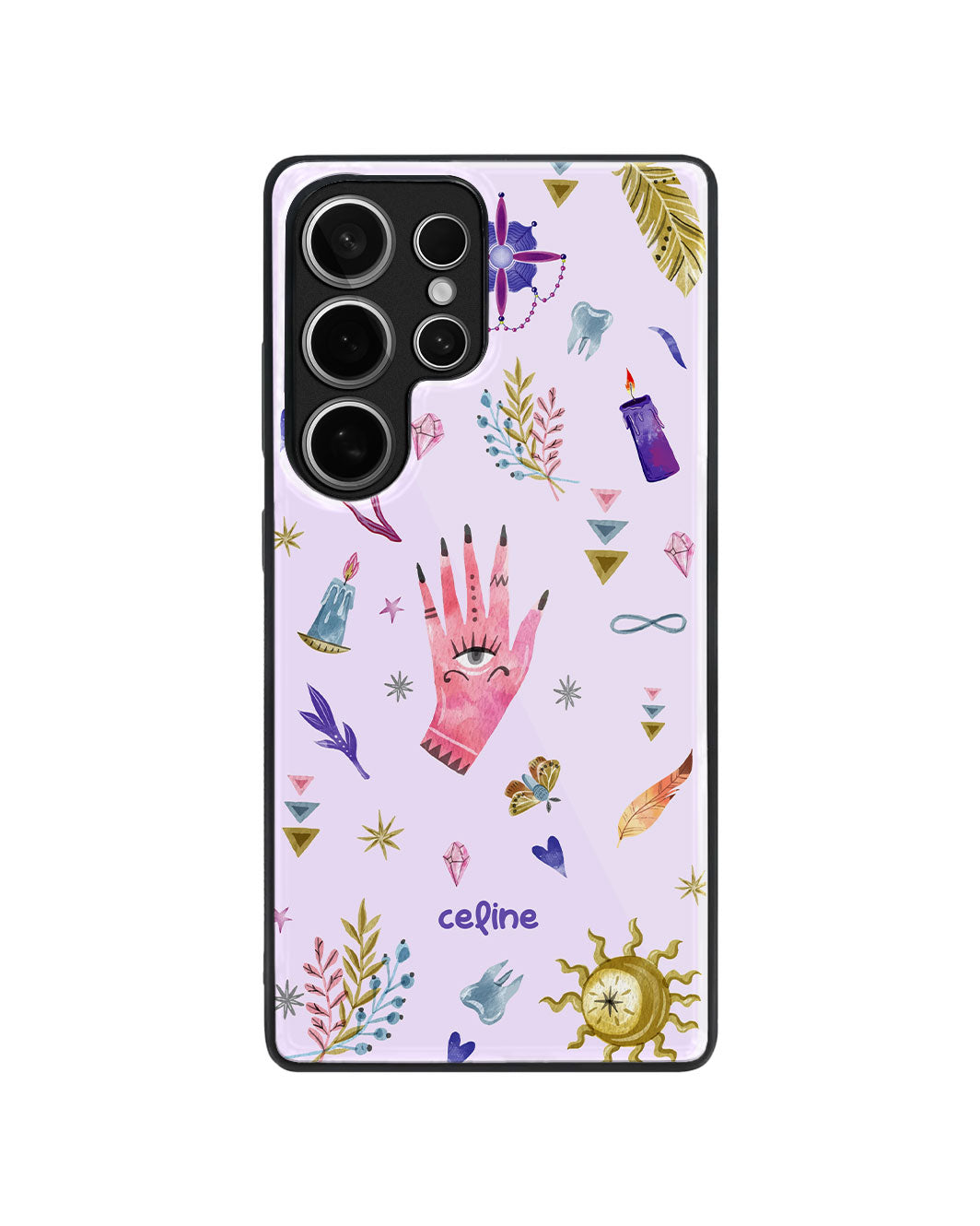 Android Premium Glaze Case - Purple Boho