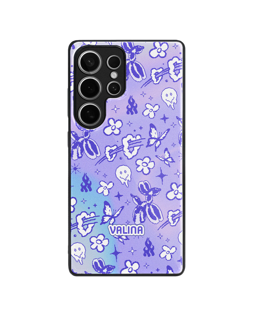 Android Premium Glaze Case - Purple Glitch