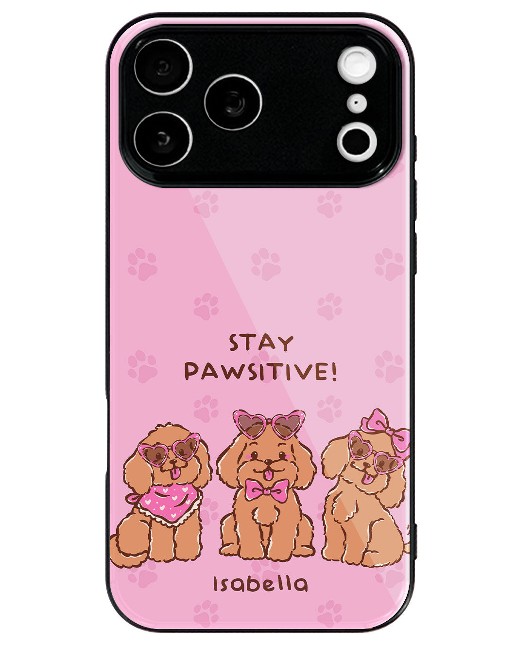 iPhone Premium Glaze Case - Stay Pawsitive