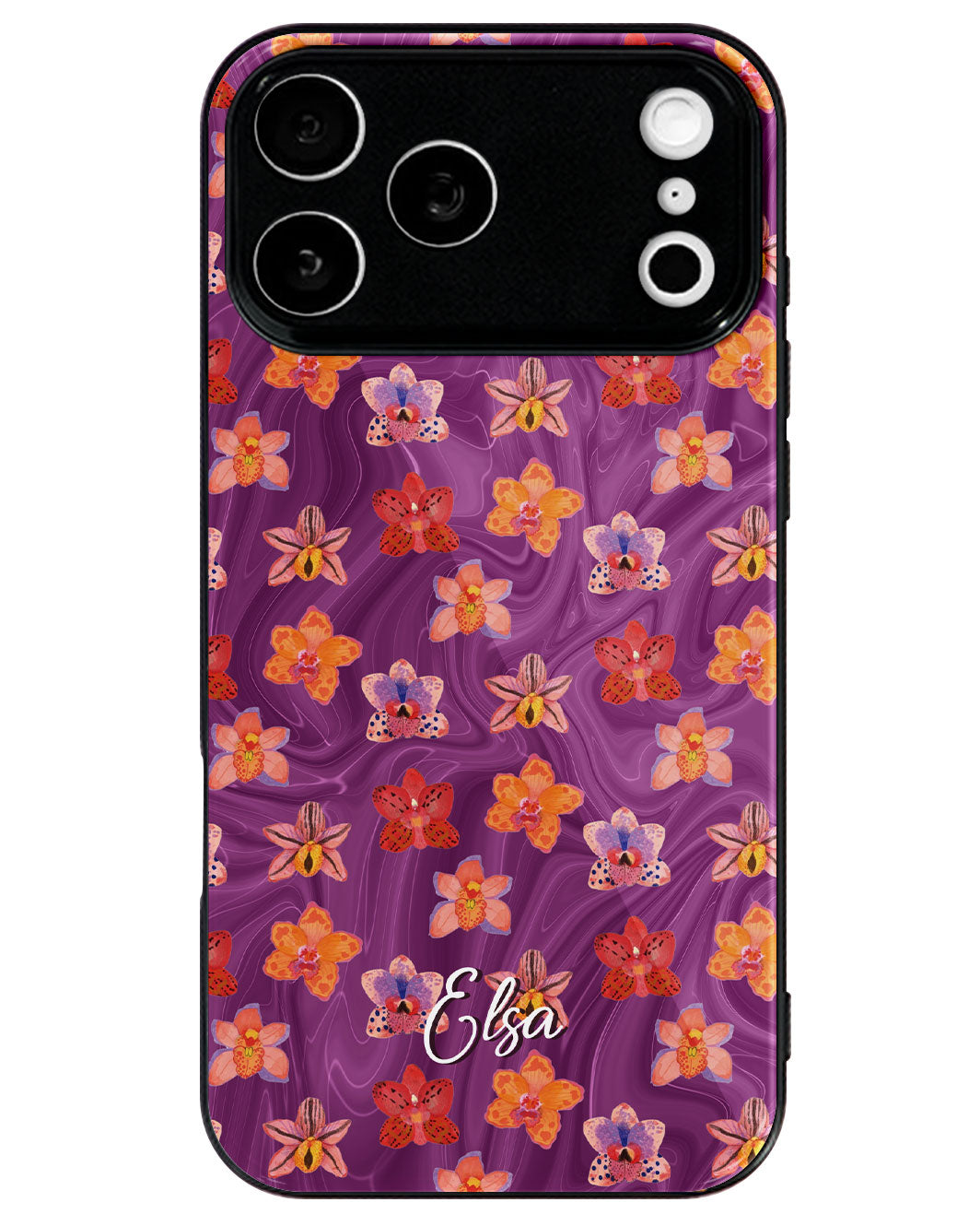 iPhone Premium Glaze Case - Floral Twilight