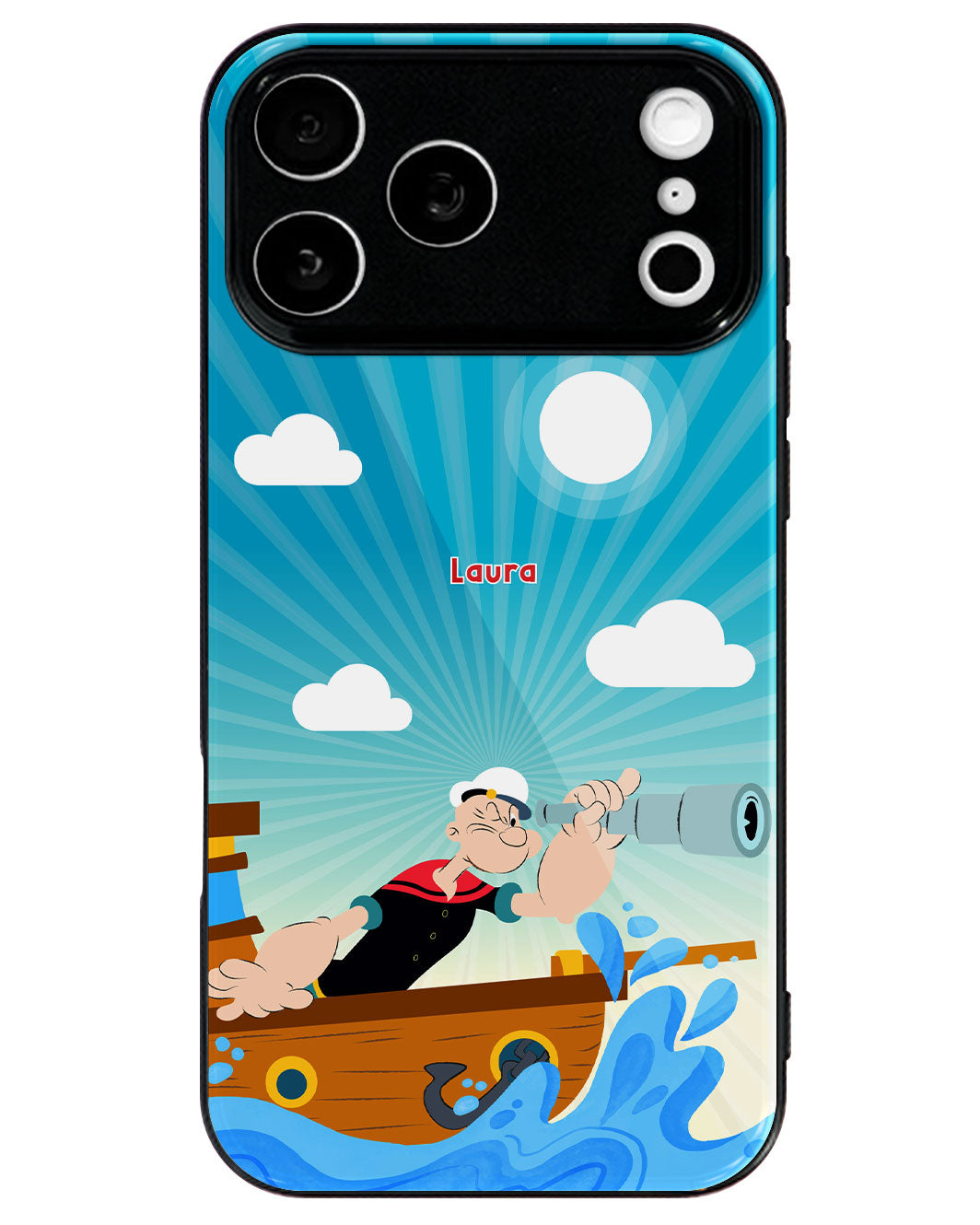 iPhone Premium Glaze Case - Popeye In The Sea