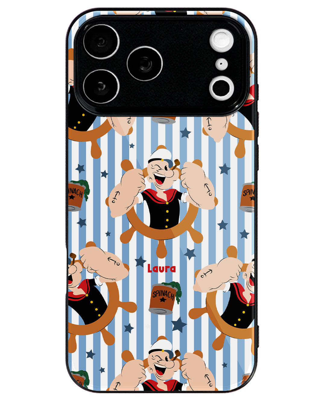iPhone Premium Glaze Case - Popeye Pattern