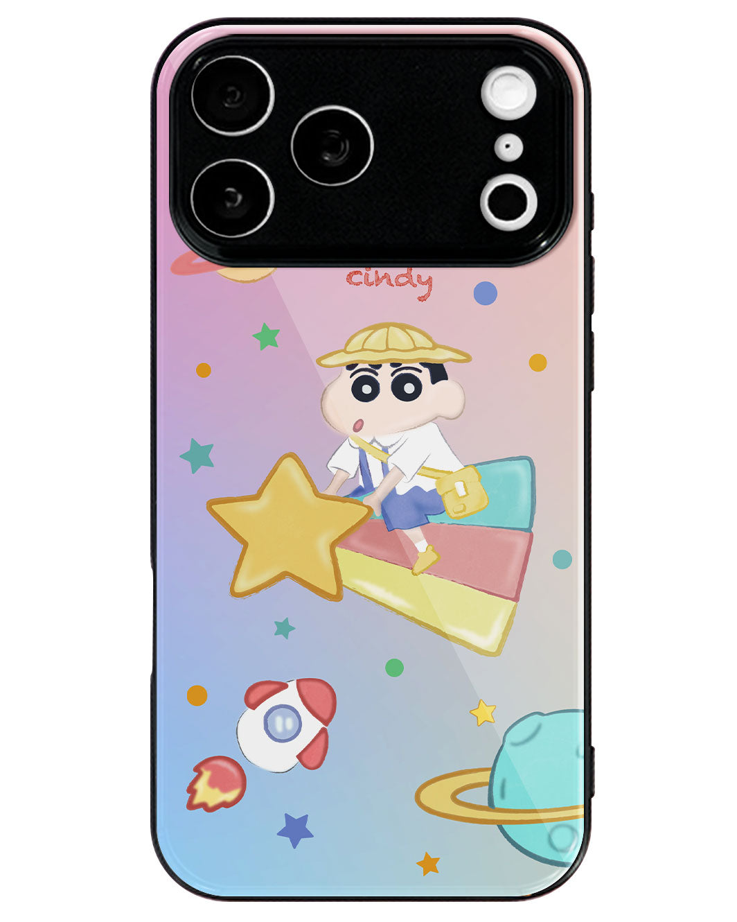 iPhone Premium Glaze Case - Shinchan Sky