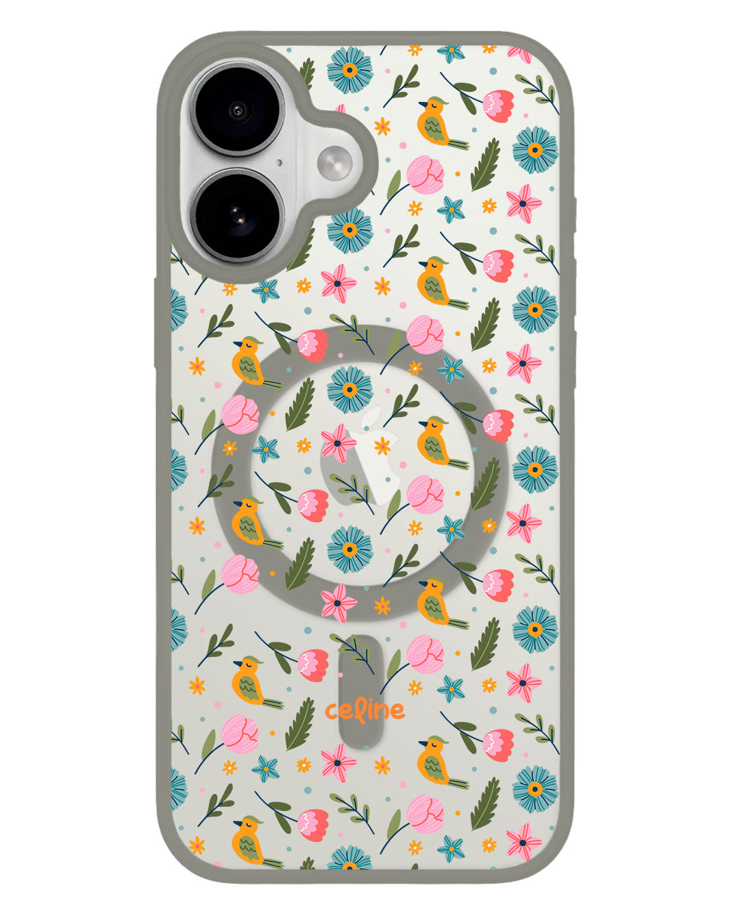 iPhone Premium Impact Case - Flower Bird
