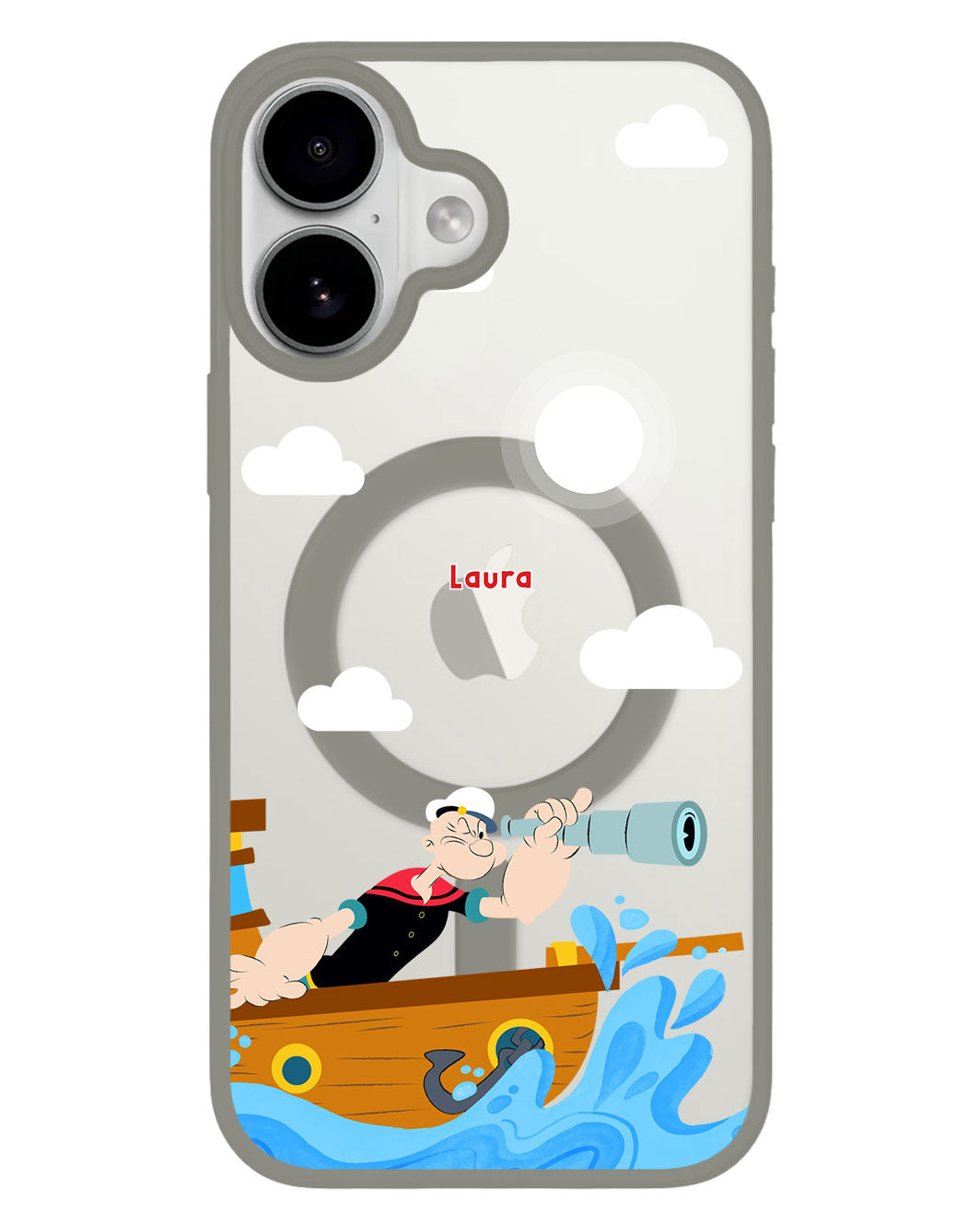 iPhone Premium Impact Case - Popeye in the Sea