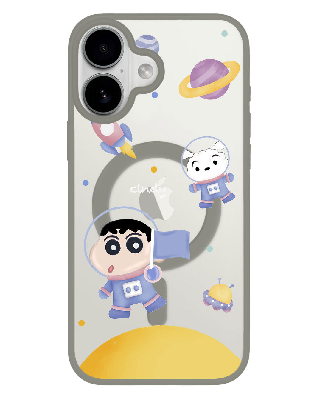 iPhone Premium Impact Case - Shinchan in the Moon