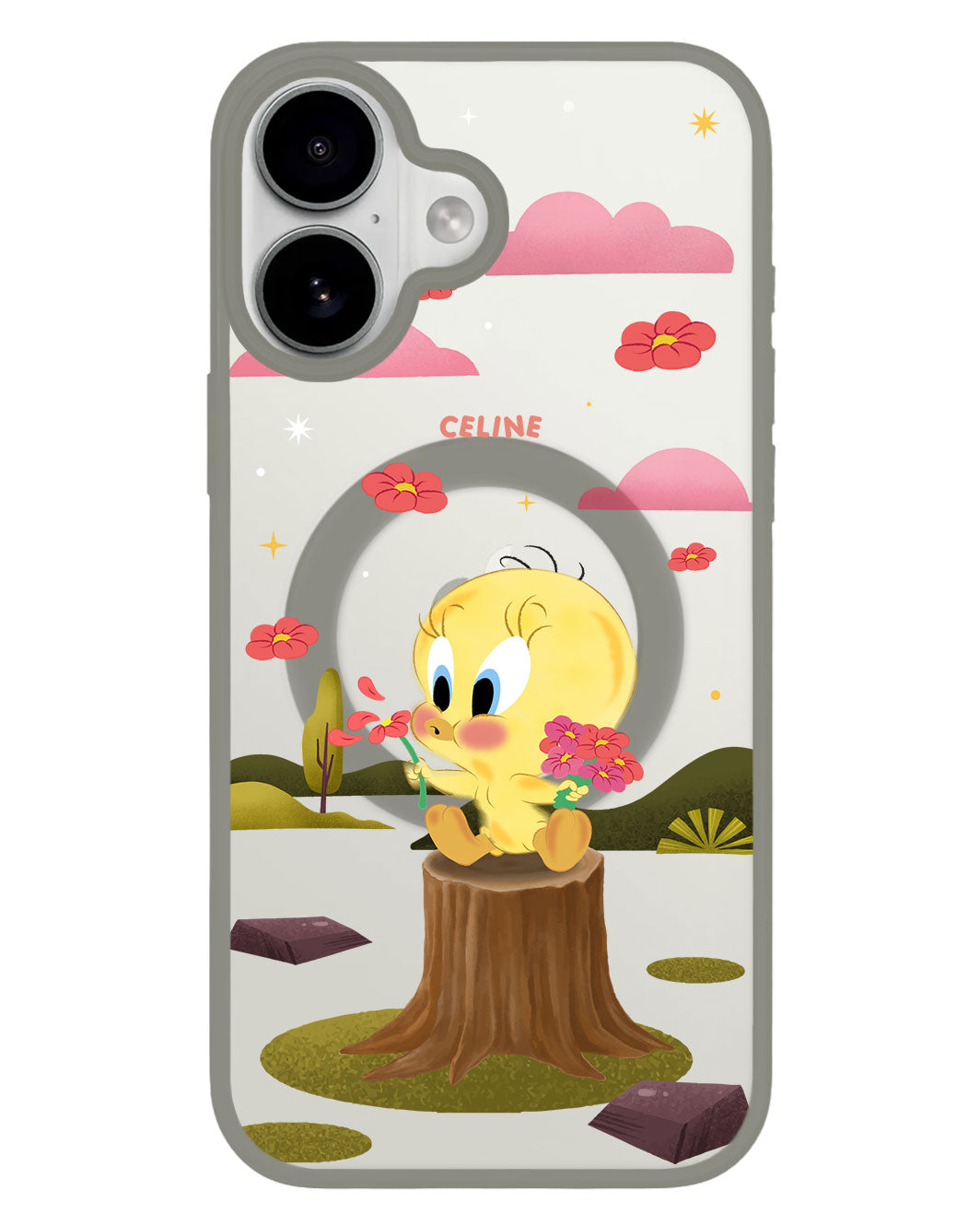 iPhone Premium Impact Case - Tweety Flower