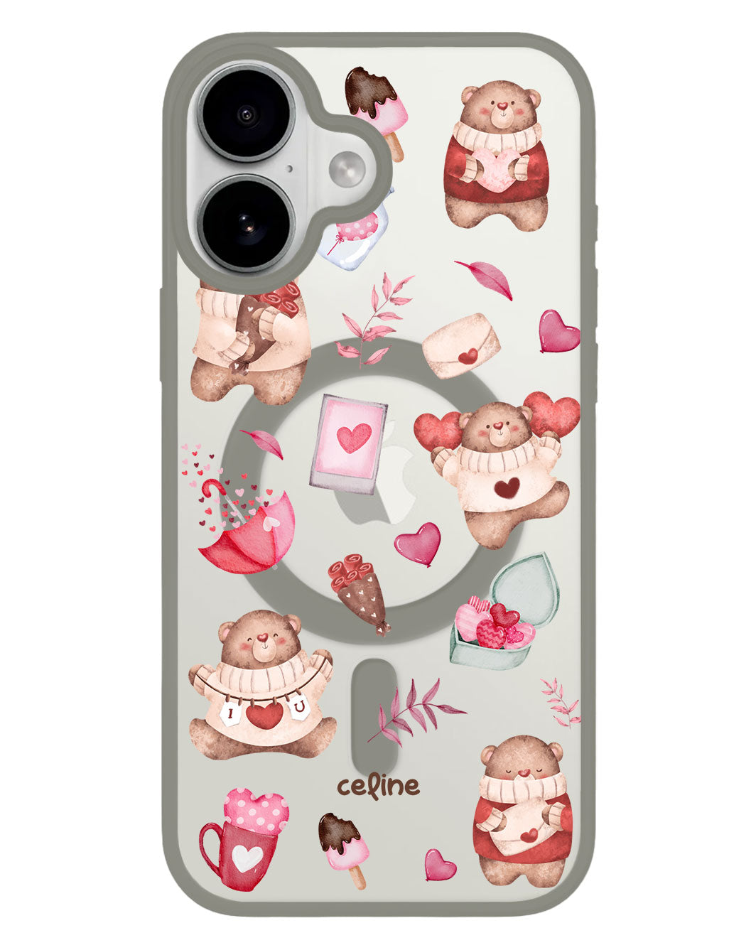 iPhone Premium Impact Case - Valentine with my Bear