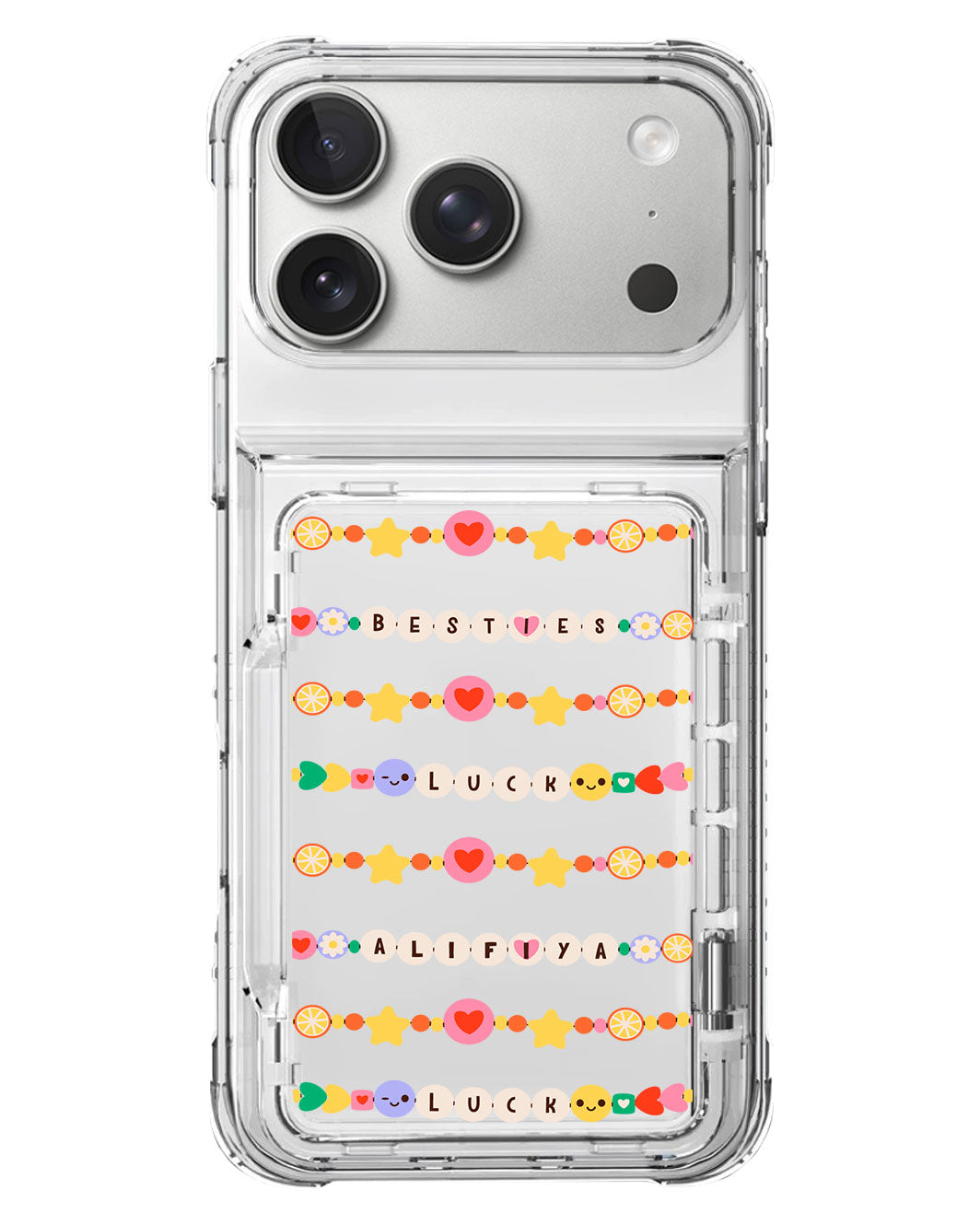iPhone Crystal Wallet Standing Case - Friendship Bracelet
