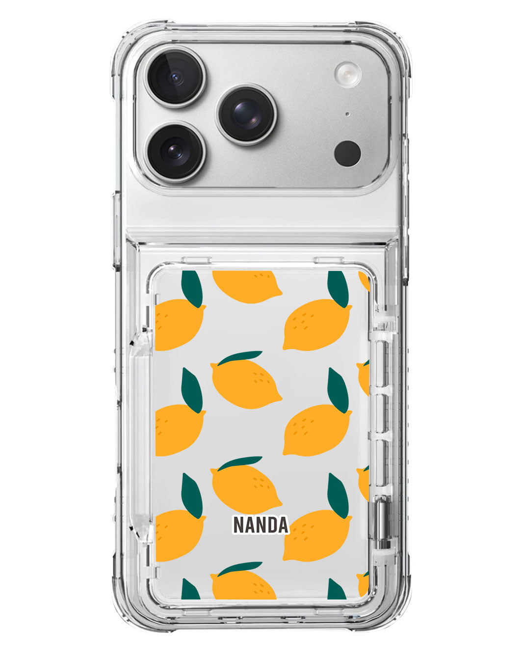 iPhone Crystal Wallet Standing Case - Lemon Zest