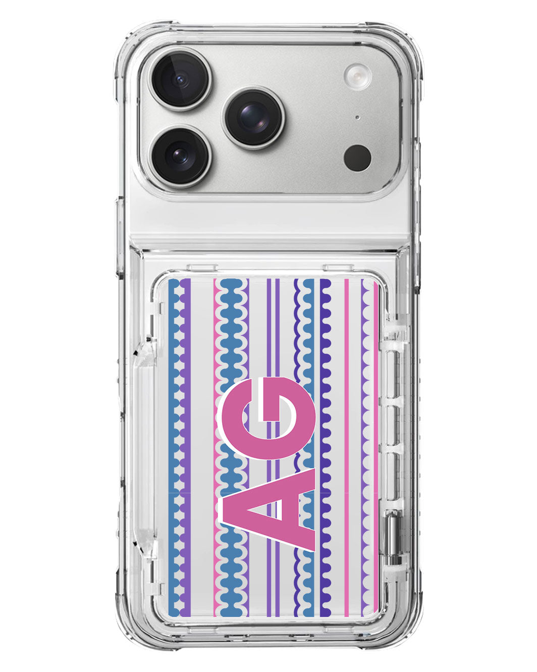 iPhone Crystal Wallet Standing Case - Purple Harmony