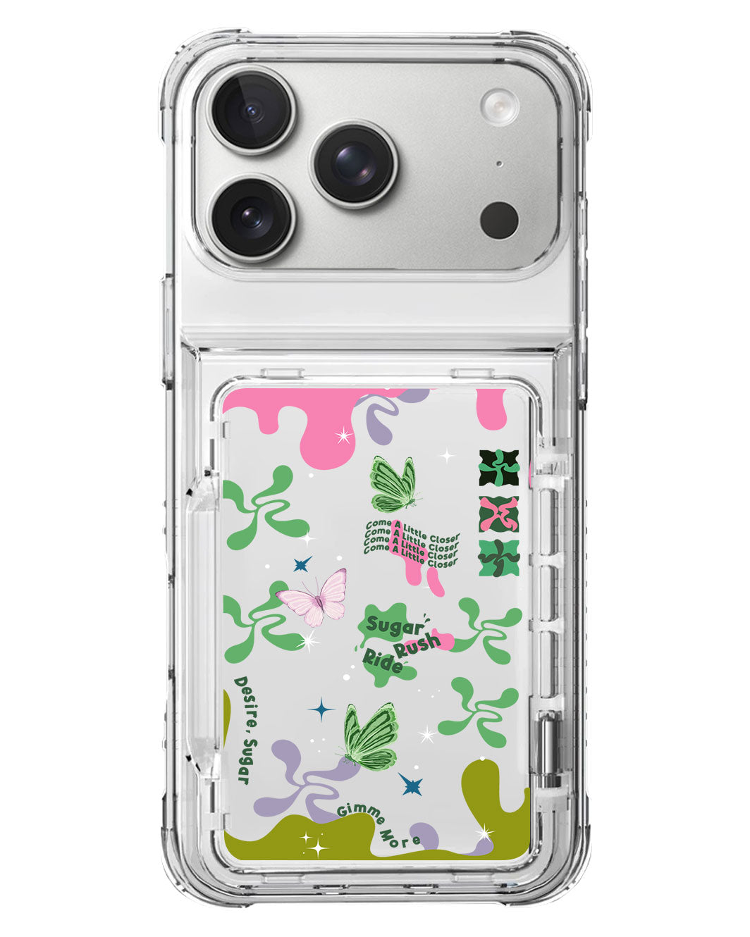 iPhone Crystal Wallet Standing Case - TXT 3