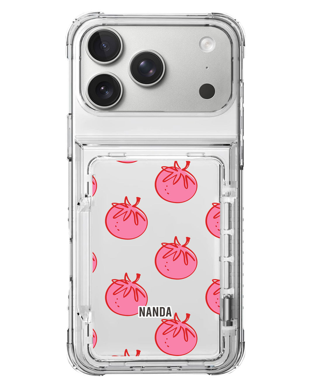 iPhone Crystal Wallet Standing Case - Tomato Pop