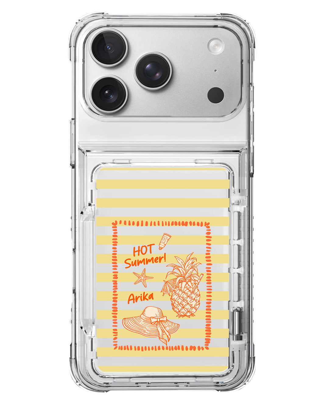 iPhone Crystal Wallet Standing Case - Tropical Glow