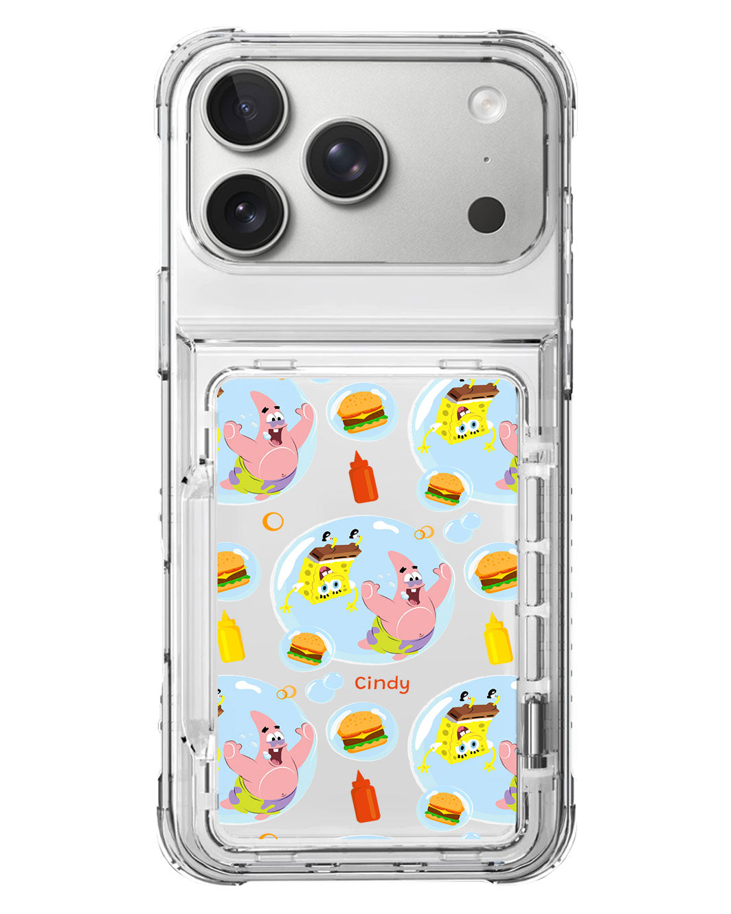 iPhone Crystal Wallet Standing Case - Bubble Patty