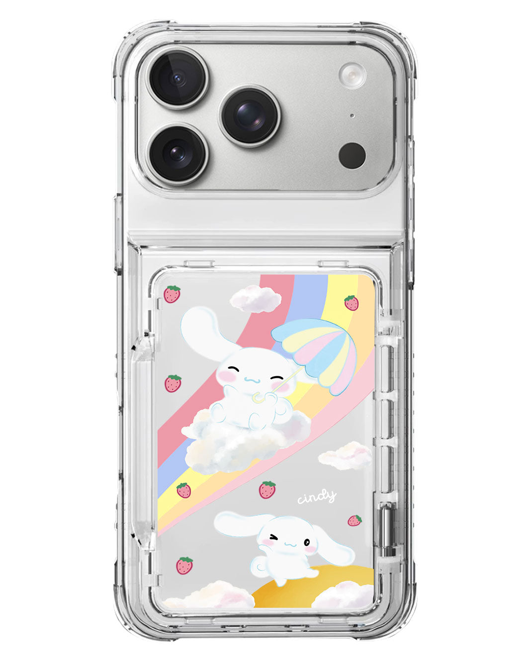 iPhone Crystal Wallet Standing Case - Cinnamoroll Play