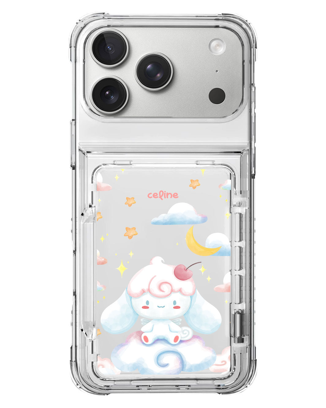 iPhone Crystal Wallet Standing Case - Cinnamoroll