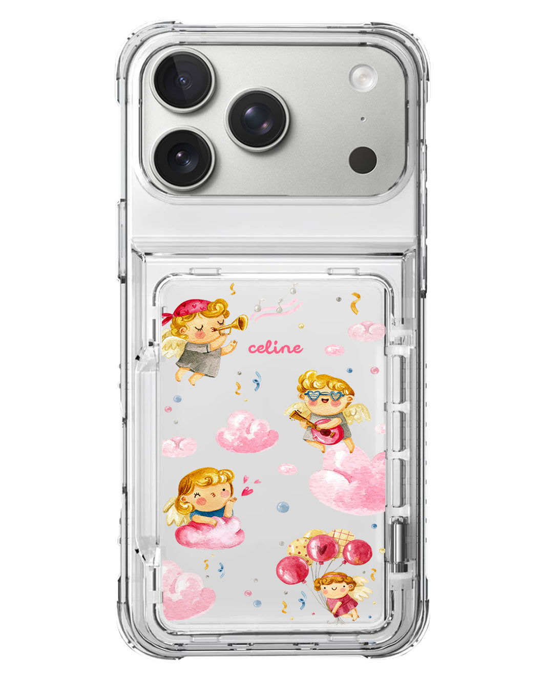 iPhone Crystal Wallet Standing Case - Cupit In Love
