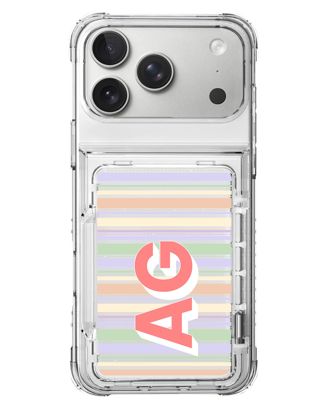 iPhone Crystal Wallet Standing Case - Dreamy Pastels A
