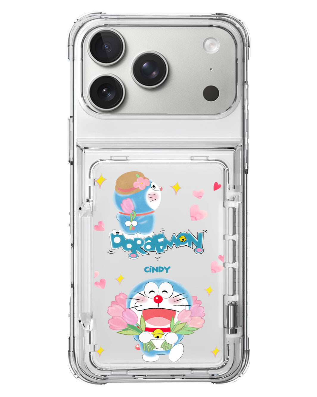 iPhone Crystal Wallet Standing Case - Fall In Love Dora