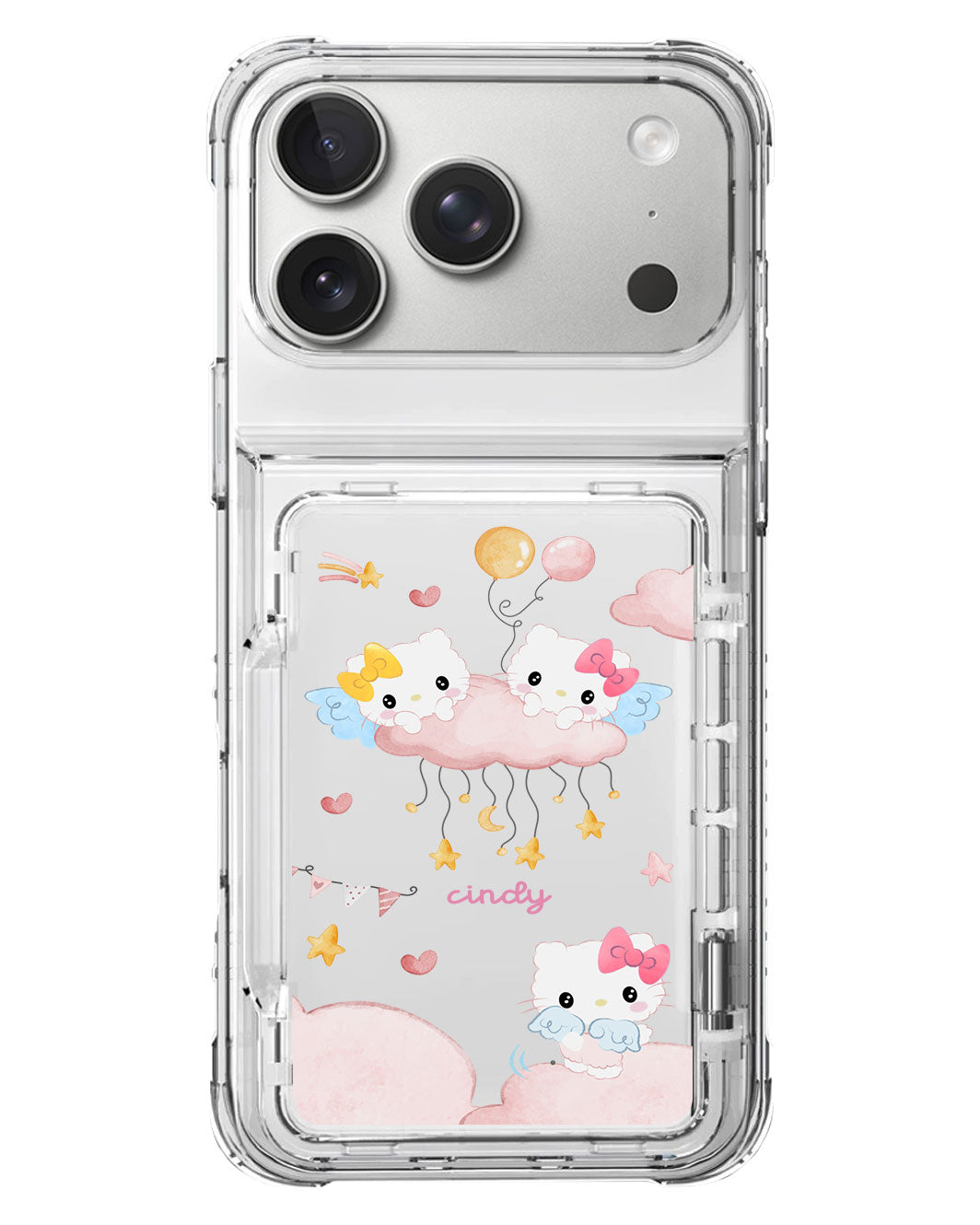 iPhone Crystal Wallet Standing Case - Hello Dream