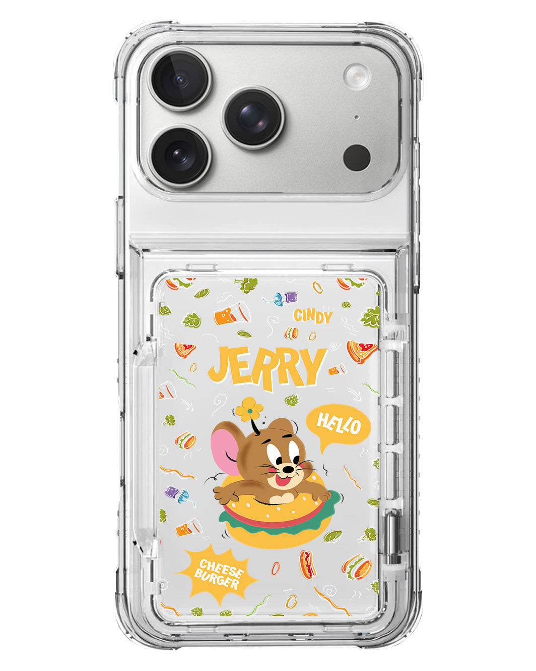 iPhone Crystal Wallet Standing Case - Jerry The Mouse