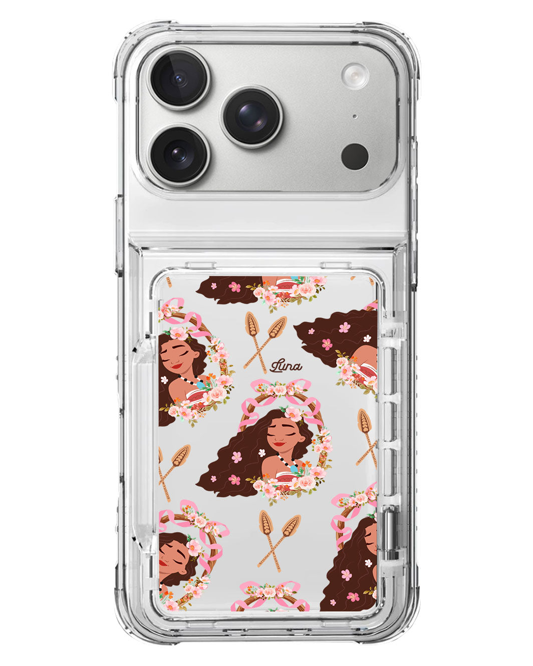 iPhone Crystal Wallet Standing Case - Moana