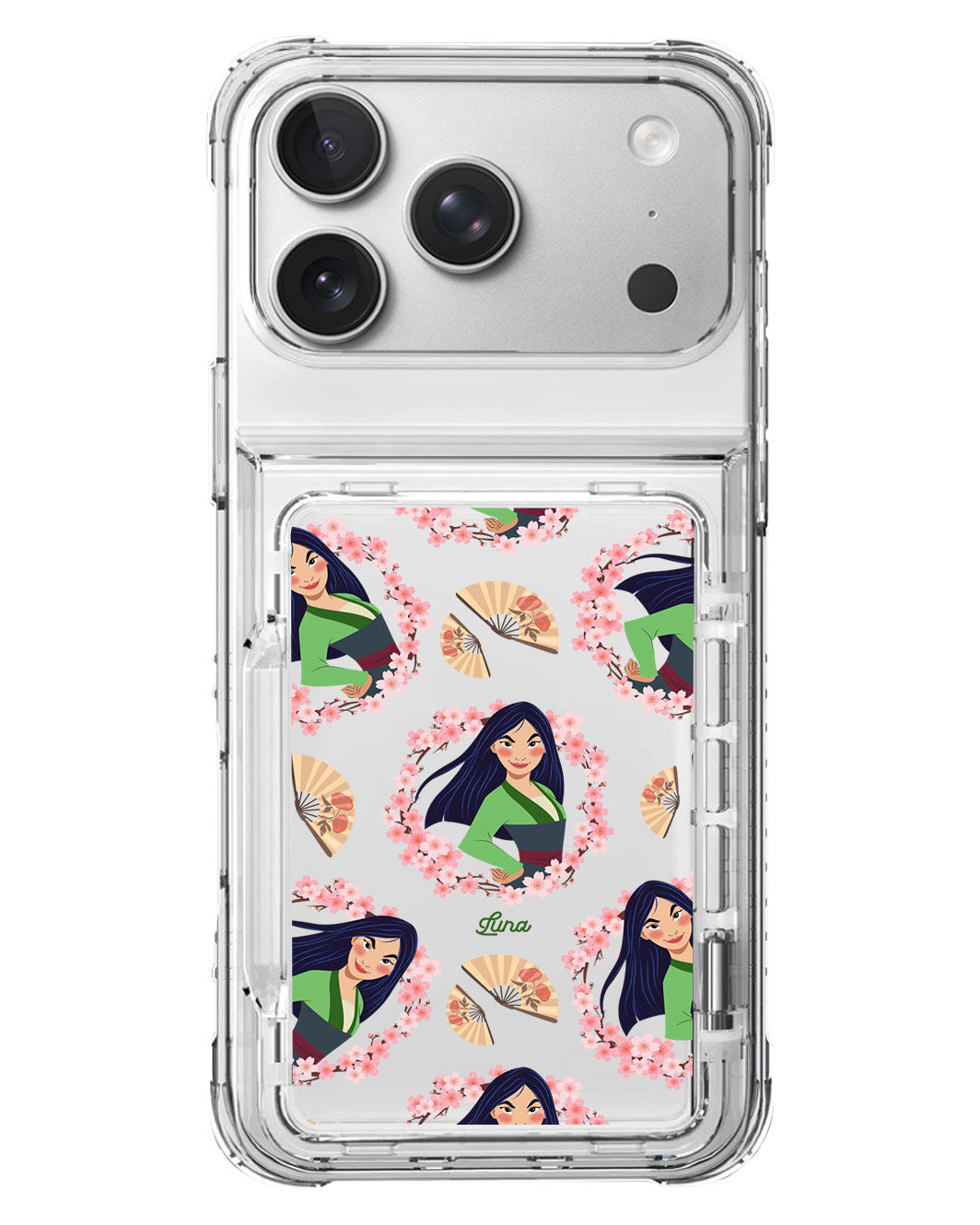 iPhone Crystal Wallet Standing Case - Mulan