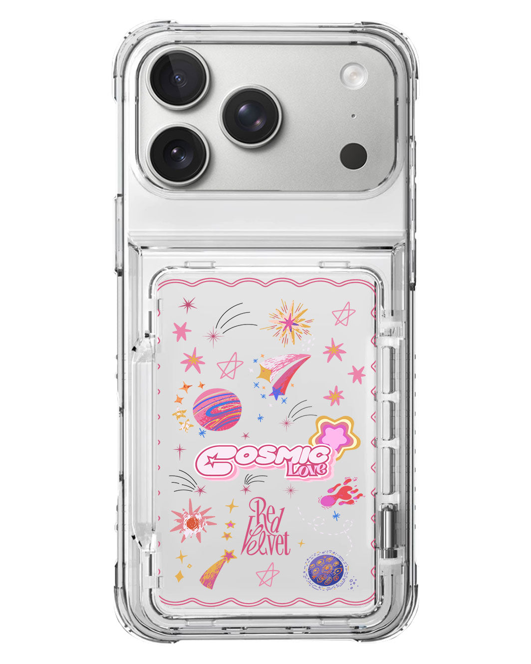 iPhone Crystal Wallet Standing Case - Red Velvet 1