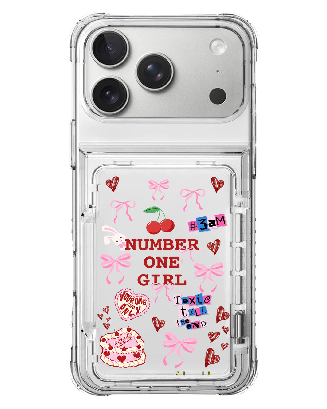 iPhone Crystal Wallet Standing Case - BLACKPINK Rose