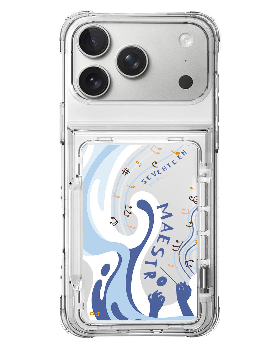 iPhone Crystal Wallet Standing Case - Seventeen 1