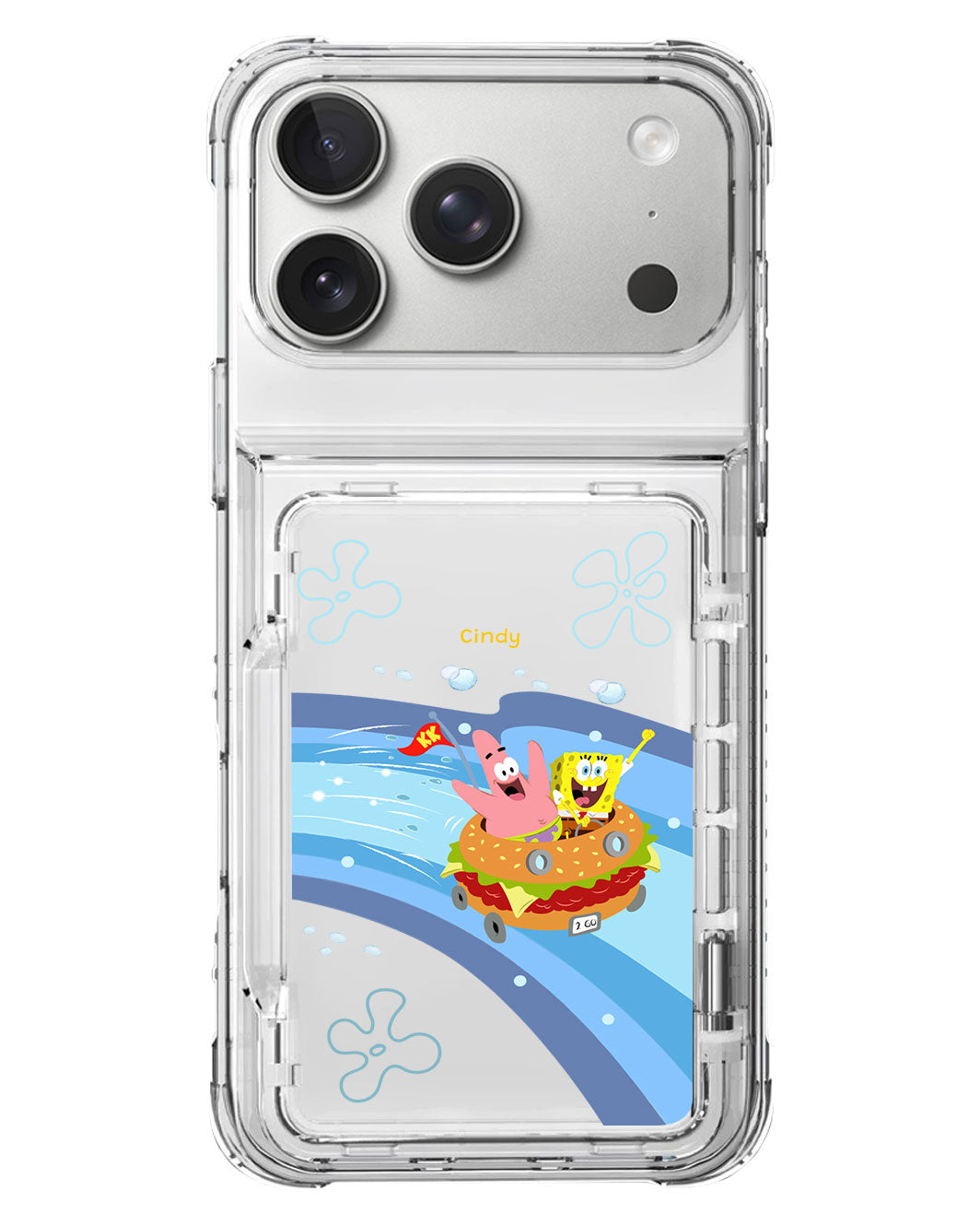 iPhone Crystal Wallet Standing Case - Spongebob Tour