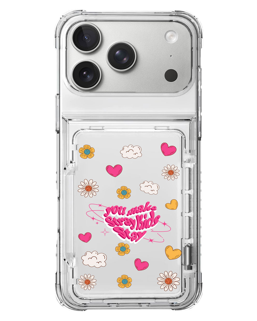 iPhone Crystal Wallet Standing Case - Straykids 1