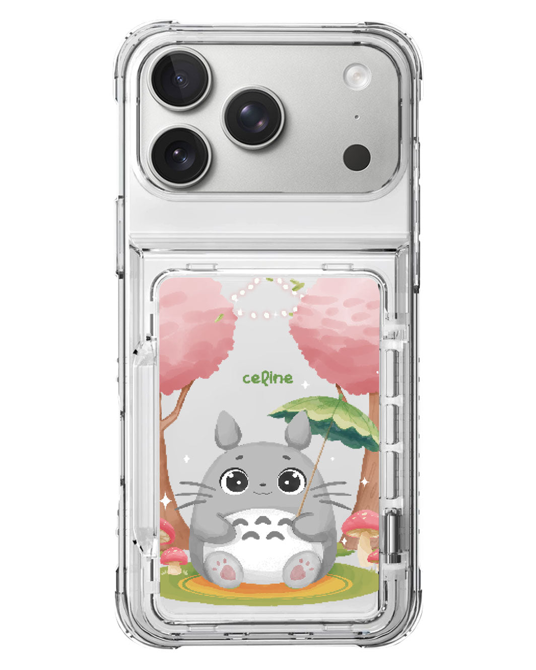 iPhone Crystal Wallet Standing Case - Totoro 1