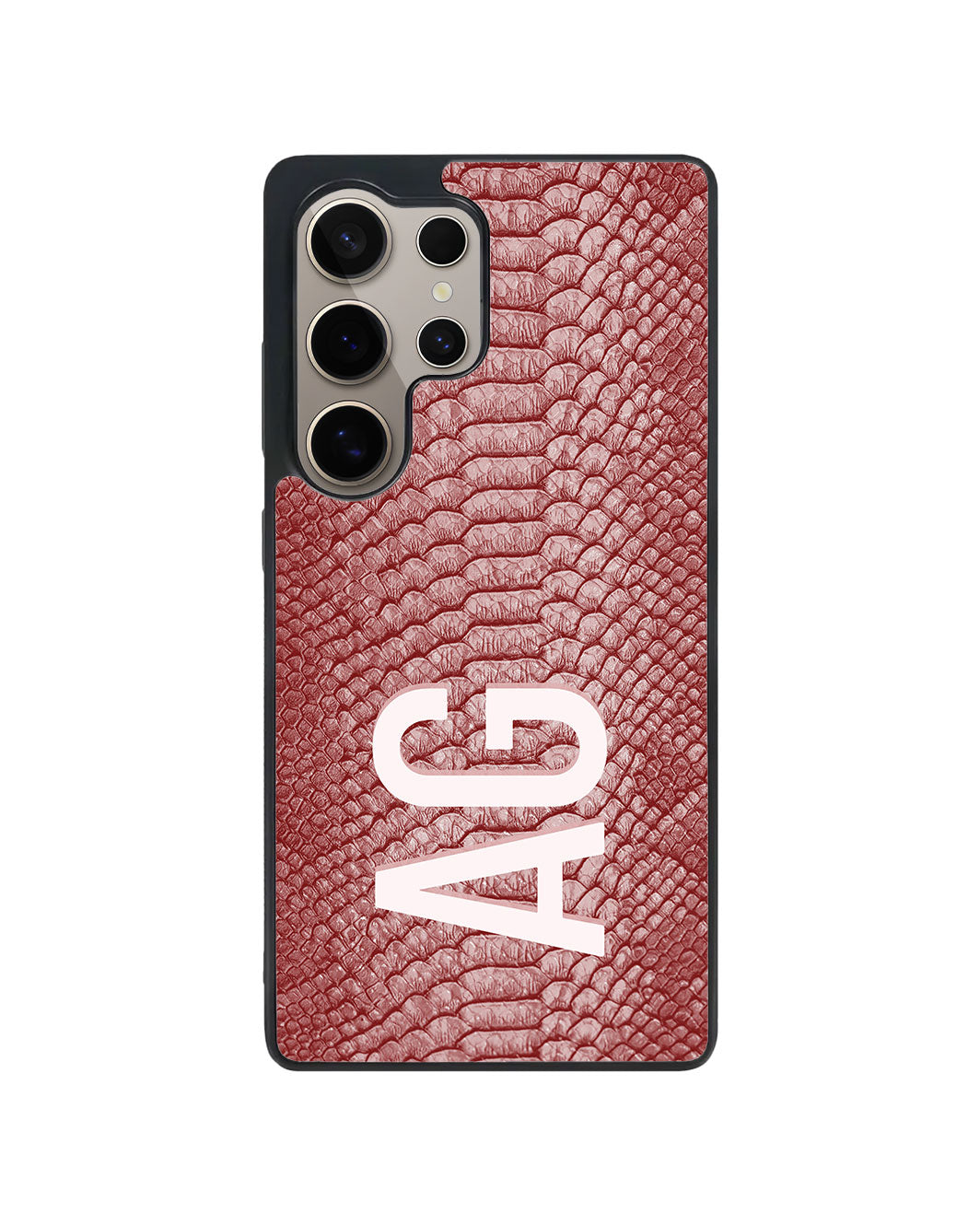 Android Premium Glam Case - Burgundy Serpentine