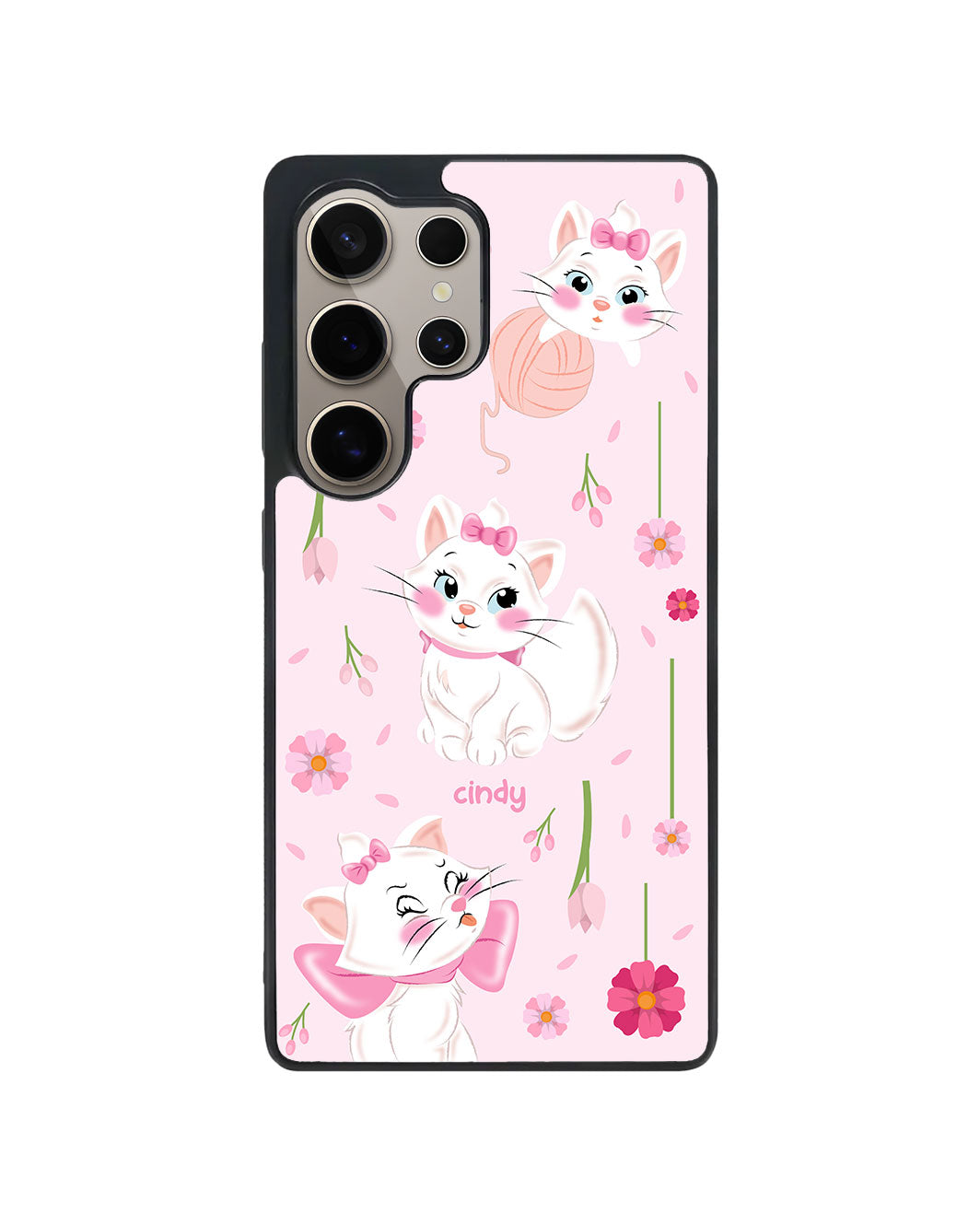 Android Premium Glam Case - Marrie Cat Flower