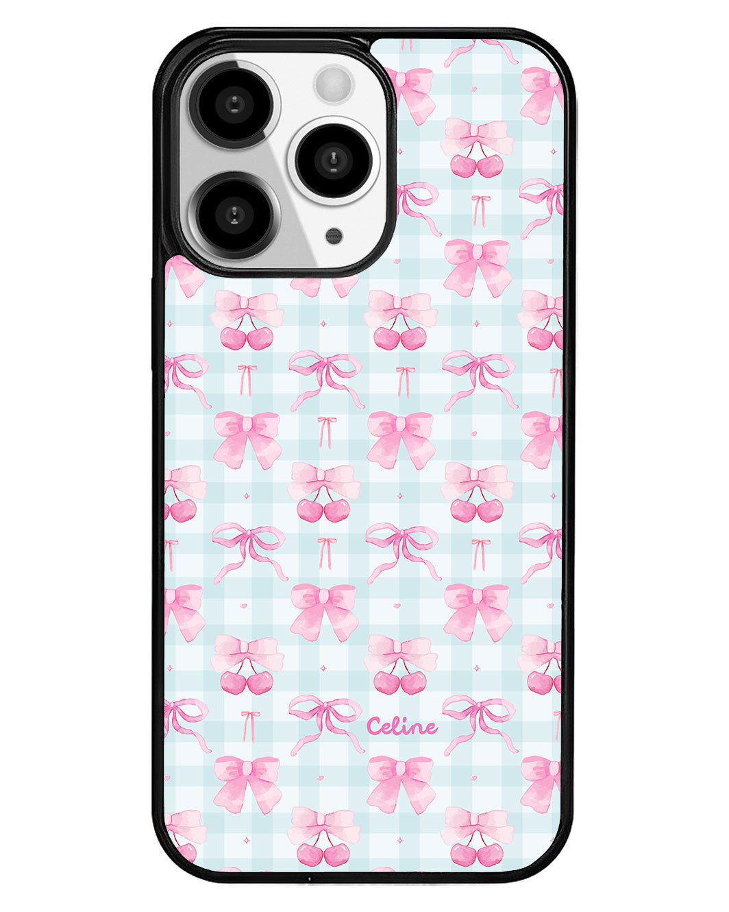 iPhone Premium Glam Case - Berry Pin