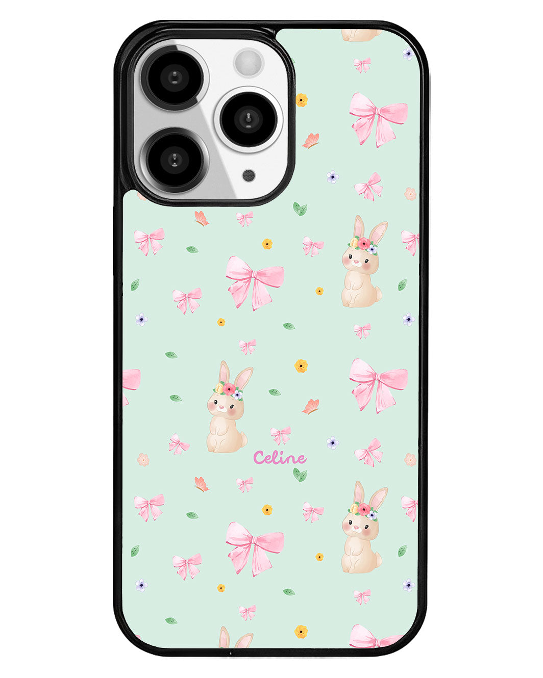 iPhone Premium Glam Case - Bunny Coquette
