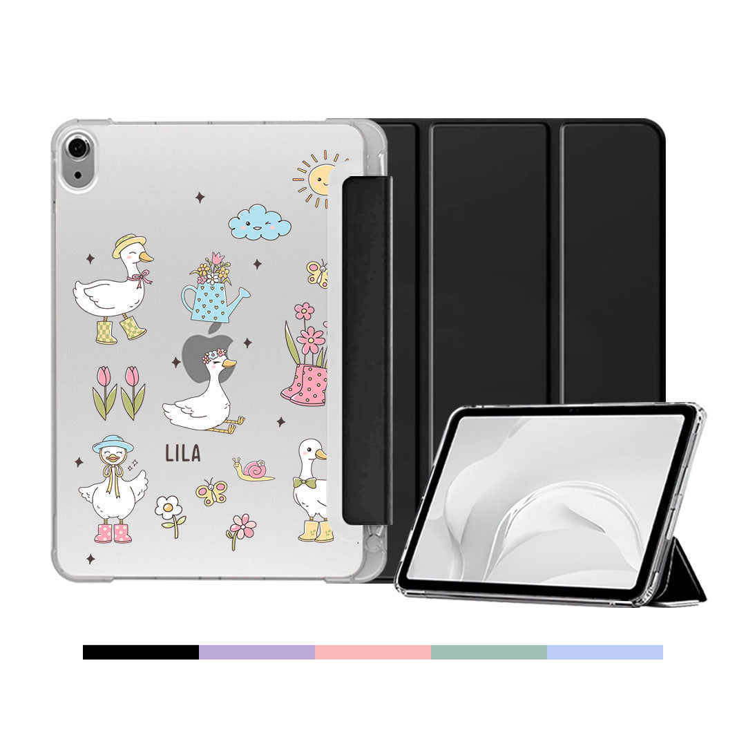 iPad & Android Tab Softcase Flipcover - Duckling Garden