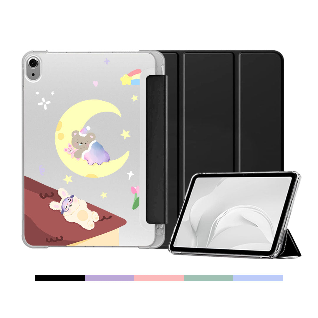 iPad & Android Tab Softcase Flipcover - Moon Teddy