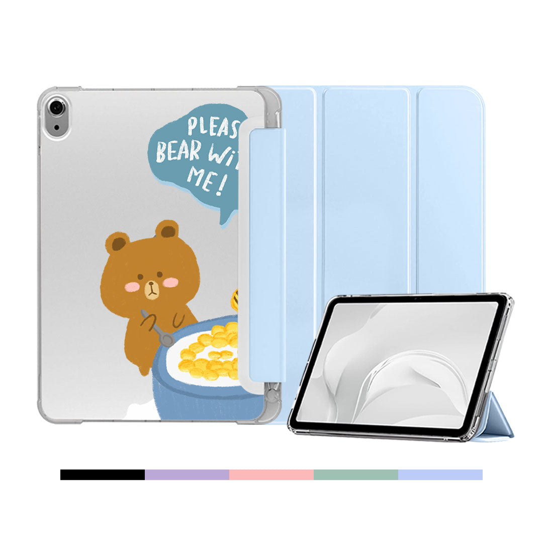 iPad & Android Tab Softcase Flipcover - Bear Cereal