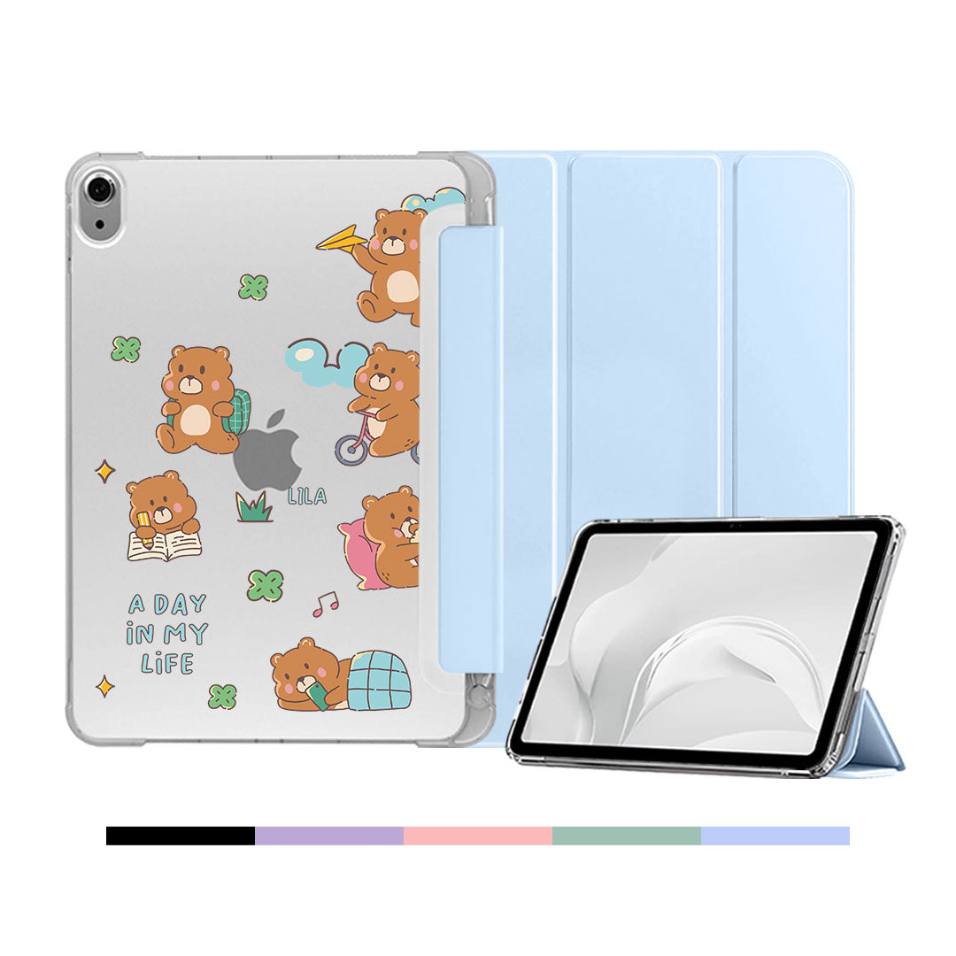 iPad & Android Tab Softcase Flipcover - Bear y Busy Life