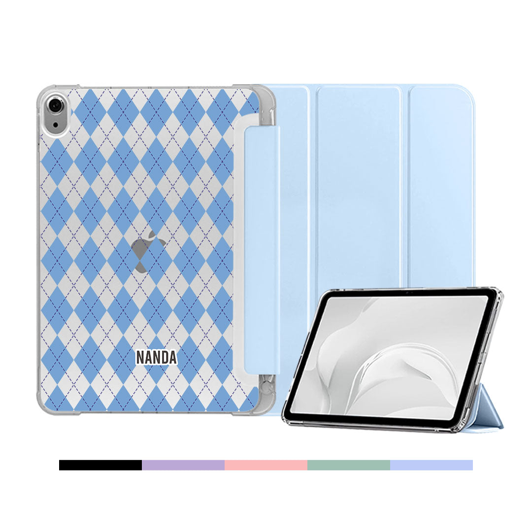 iPad & Android Tab Softcase Flipcover - Winter Argyle